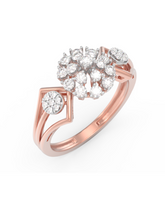 18K Gold & Diamond Ring For Women KRL10437